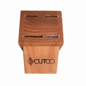Cutco Wood Block 4 Slot Knife Holder